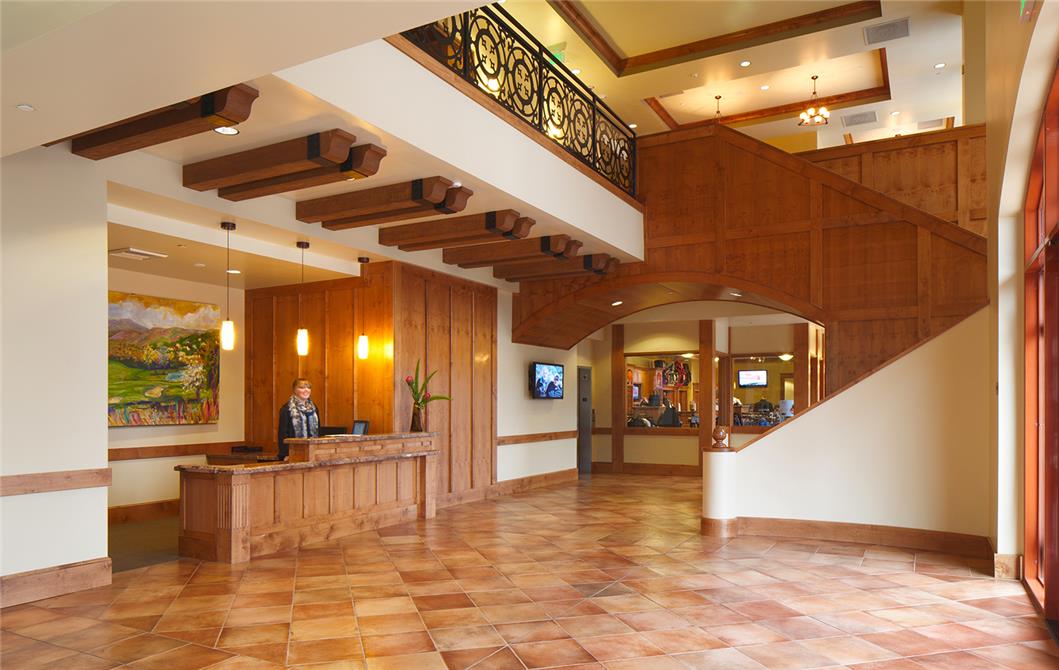 Clubhouse lobby