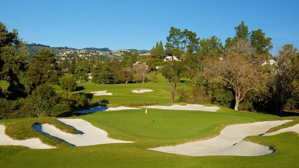 Golf course aerial view